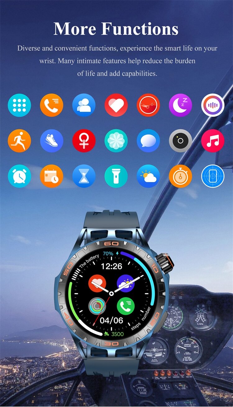 LA102 AMOLED Zewnętrzny smartwatch Dual Mode Single Chip 400 mAh Pojemność baterii Prawdziwy tlen krwi-Shenzhen Shengye Technology Co.,Ltd