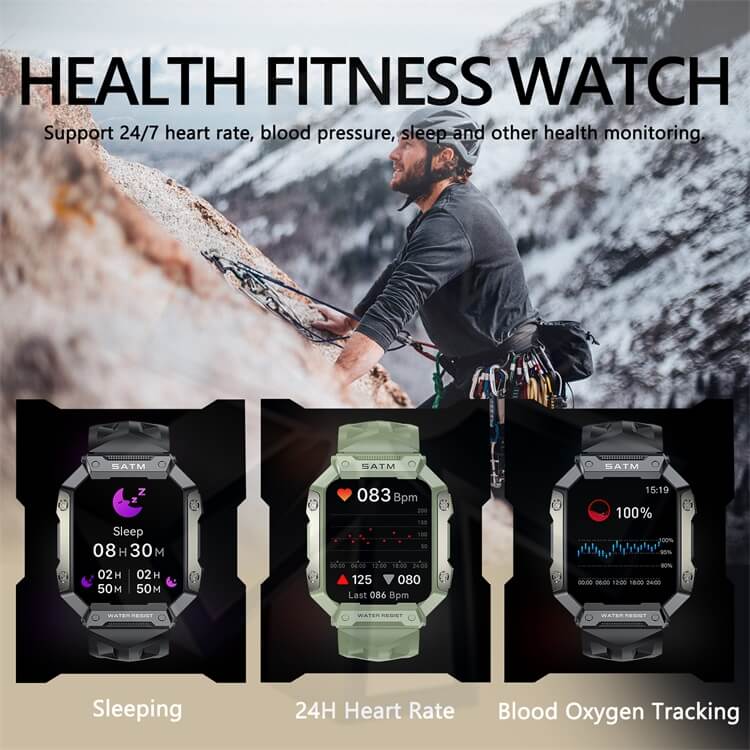 PG333 Outdoor Smartwatch Bluetooth Call Real Time Health Monitoring IP68 Waterproof-Shenzhen Shengye Technology Co.,Ltd
