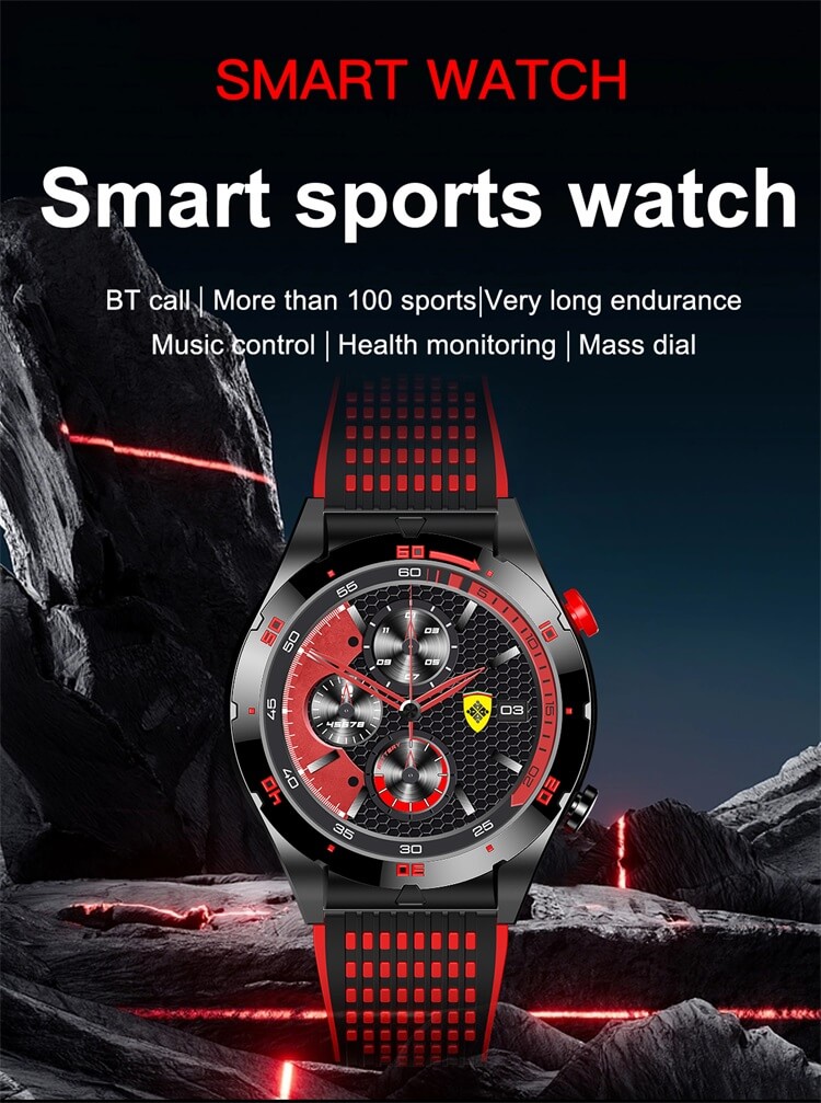 EX102 AMOLED Smartwatch Bluetooth-oproep 100+Sportmodus 350 mAh Lang uithoudingsvermogen-Shenzhen Shengye Technology Co.,Ltd