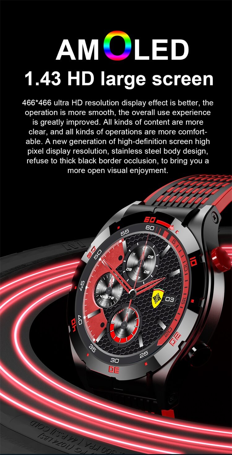 EX102 AMOLED Smartwatch Bluetooth Połączenia 100+ Tryb sportowy 350 mAh Long Endurance-Shenzhen Shengye Technology Co.,Ltd