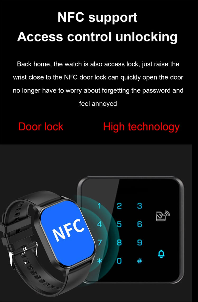 HK26 Smartwatch AMOLED Kontrola dostępu NFC Przypomnienie o siedzącym trybie życia AI Inteligentny głos-Shenzhen Shengye Technology Co., Ltd