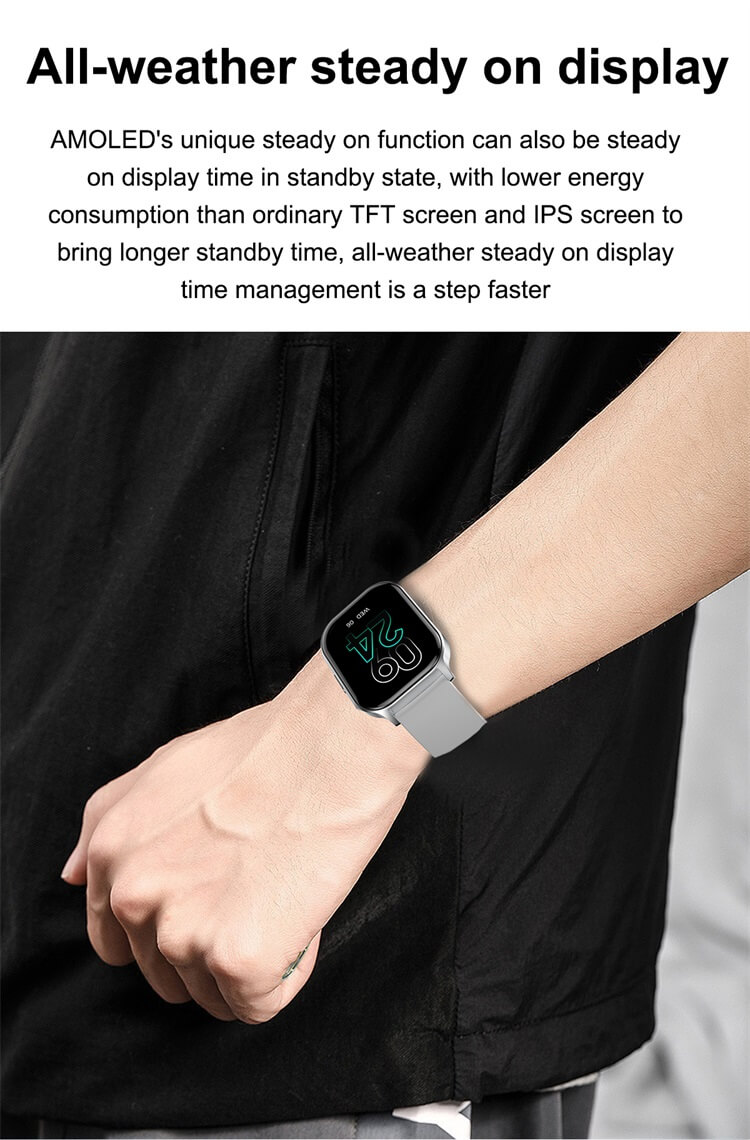 HK26 AMOLED Smartwatch NFC Control de acceso Recordatorio sedentario AI Voz inteligente-Shenzhen Shengye Technology Co.,Ltd