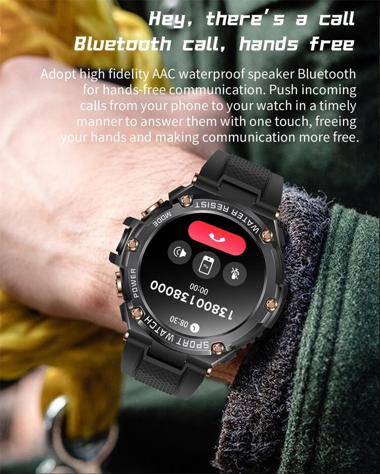 T88 Smartwatch a prueba de polvo, gran capacidad de batería de 800 mAh, IP68 a prueba de agua-Shenzhen Shengye Technology Co., Ltd