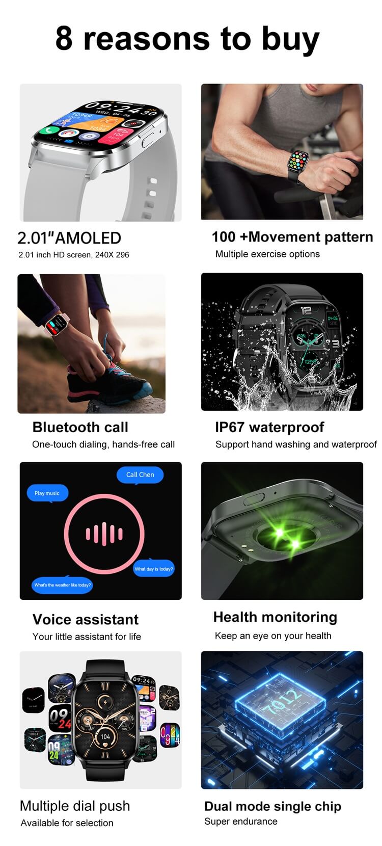 HK21 AMOLED สมาร์ทวอทช์ AI Voice Assistant การควบคุมการเข้าถึง NFC IP67 กันน้ำ-Shenzhen Shengye Technology Co.,Ltd