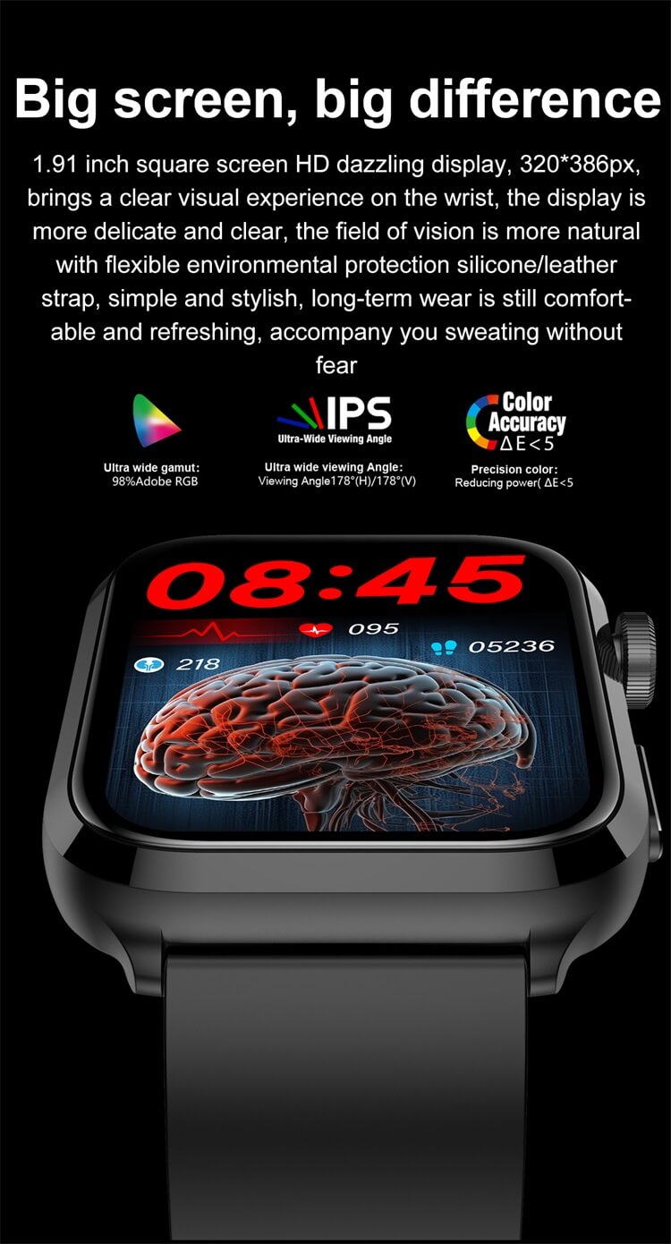 F220 Smartwatch 1,91 ιντσών Dual Probe Laser Health Therapy Μέτρηση ουρικού οξέος-Shenzhen Shengye Technology Co.,Ltd