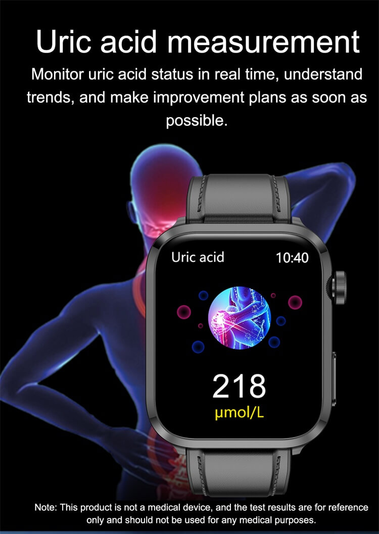 F220 1.91 Inch Smartwatch Dual Probe Laser Health Therapy Uric Acid Measurement-Shenzhen Shengye Technology Co.,Ltd