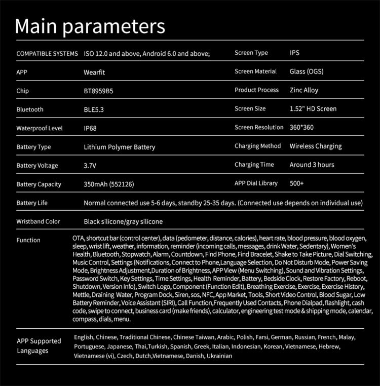 Умные часы Watch 6, 350 мАч, емкость аккумулятора, IP68, водонепроницаемый, NFC, контроль доступа-Shenzhen Shengye Technology Co.,Ltd