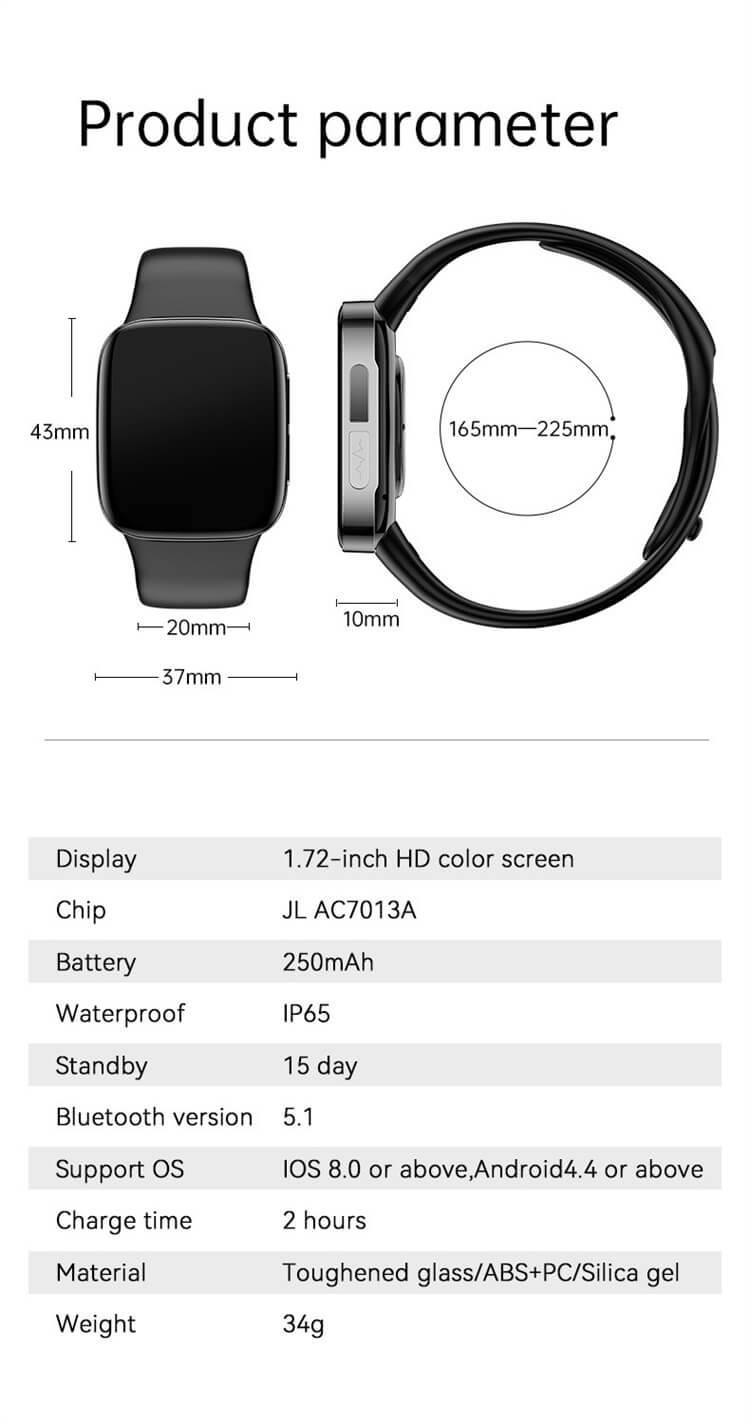 JL08 Smartwatch Automatischer Infrarot-Oximetrie-EKG-Test MET-Test NFC-Zugangskontrolle-Shenzhen Shengye Technology Co.,Ltd