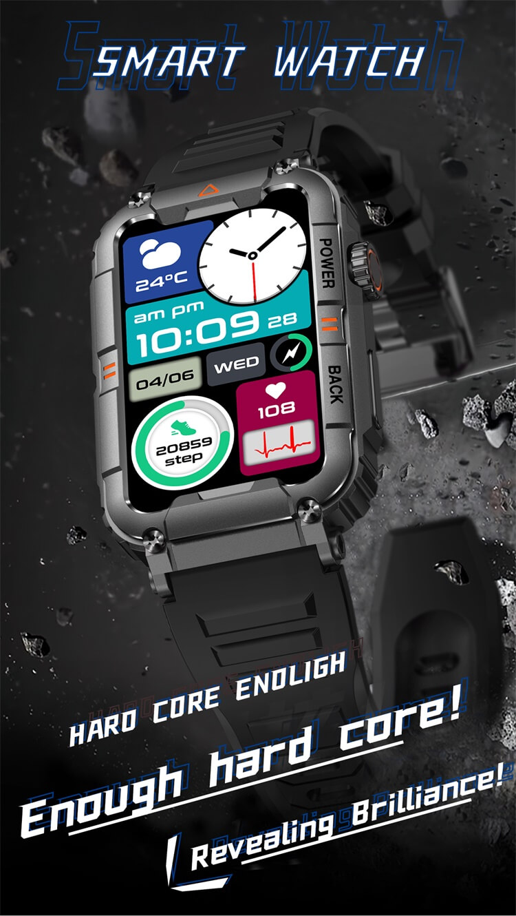 KR88 Smartwatch 107 Modes sportifs Test d'impact Assistant vocal AI-Shenzhen Shengye Technology Co., Ltd