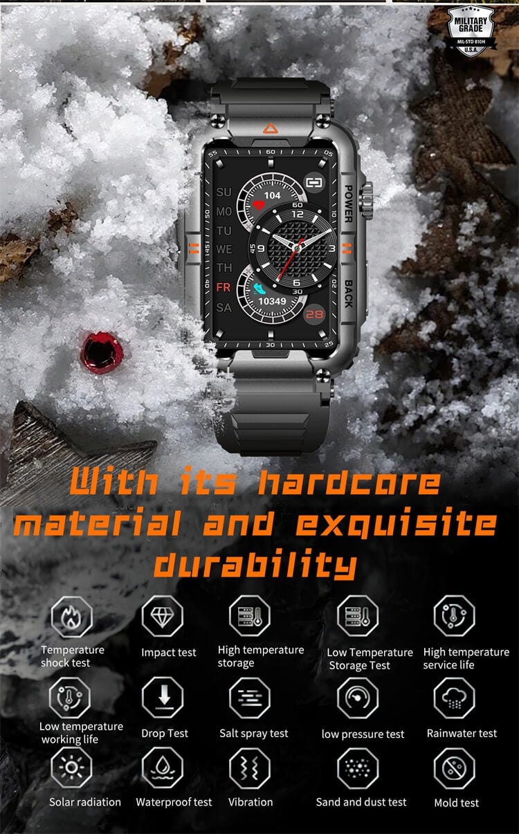 KR88 Smartwatch 107 Sports Modes Impact Test AI Voice Assistant-Shenzhen Shengye Technology Co.,Ltd