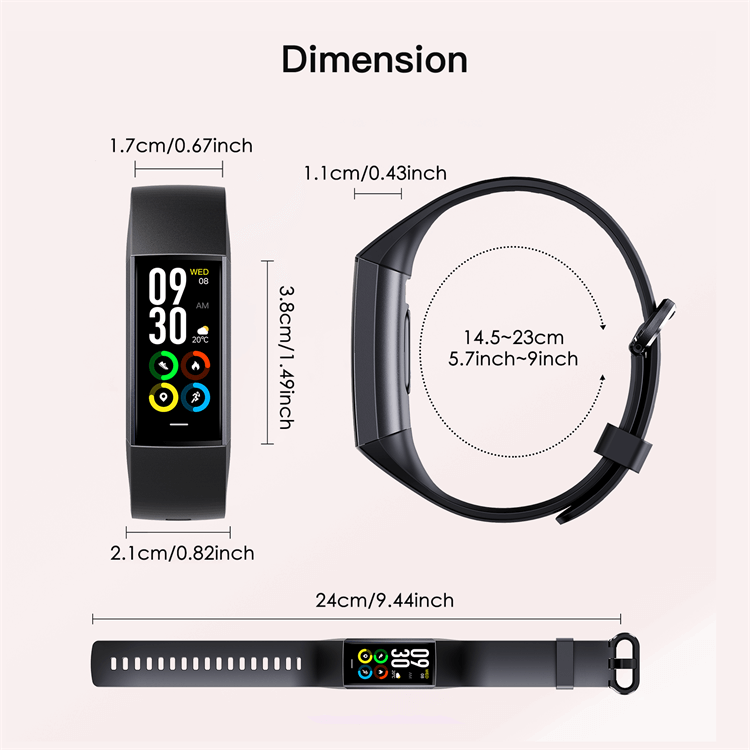 C80 AMOLED Smartwatch Monitoramento de temperatura Registro de atividade diária IP67 à prova d'água-Shenzhen Shengye Technology Co., Ltd