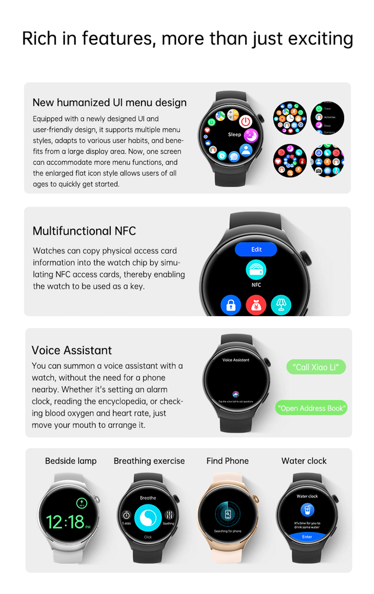 G4 Pro Smartwatch Control de acceso NFC de largo alcance Carga inalámbrica-Shenzhen Shengye Technology Co.,Ltd