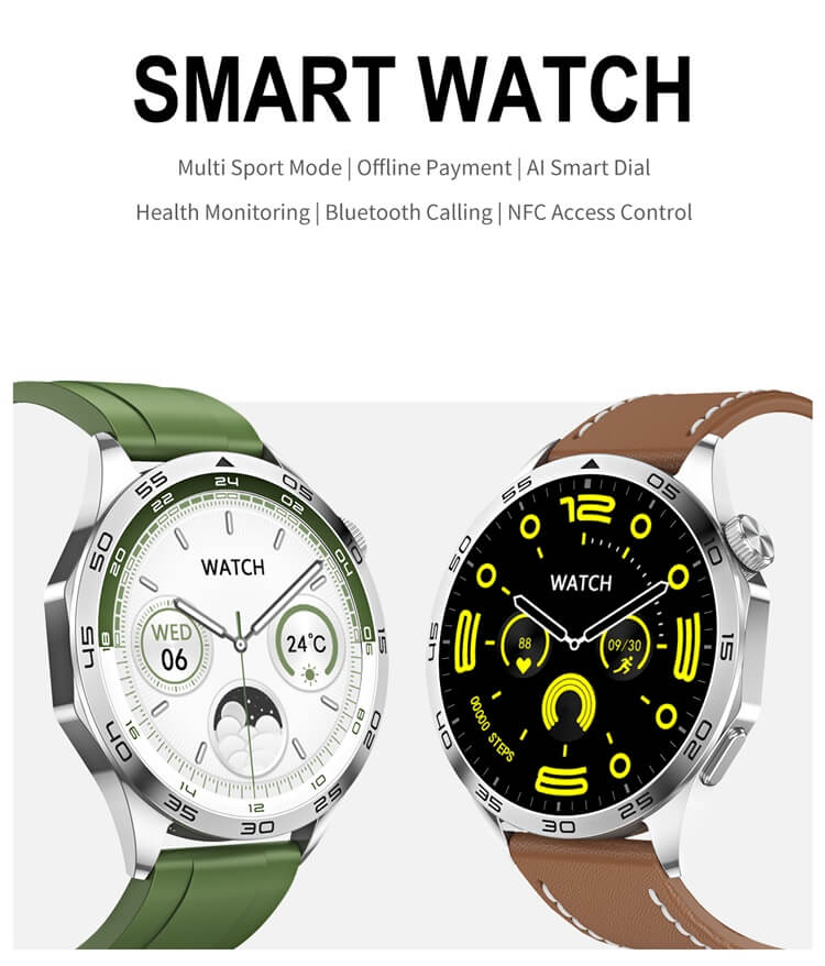 HD WATCH GT4 Smartwatch AI Smart Dial Offline fizetés NFC hozzáférés-vezérlés – Shenzhen Shengye Technology Co., Ltd.