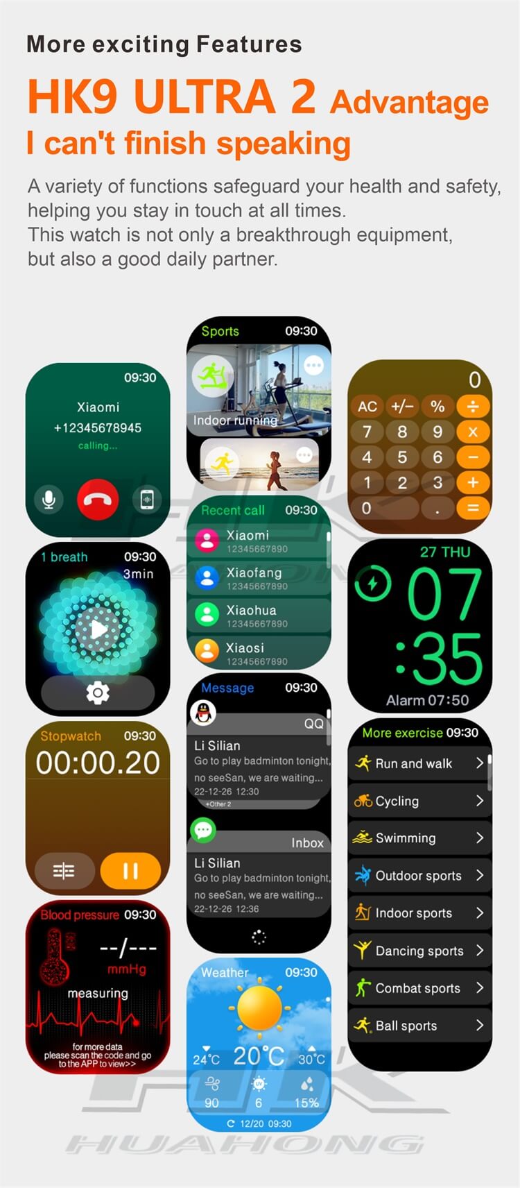 HK9 ULTRA 2 (Gen 2) Reloj inteligente AMOLED-Shenzhen Shengye Technology Co., Ltd