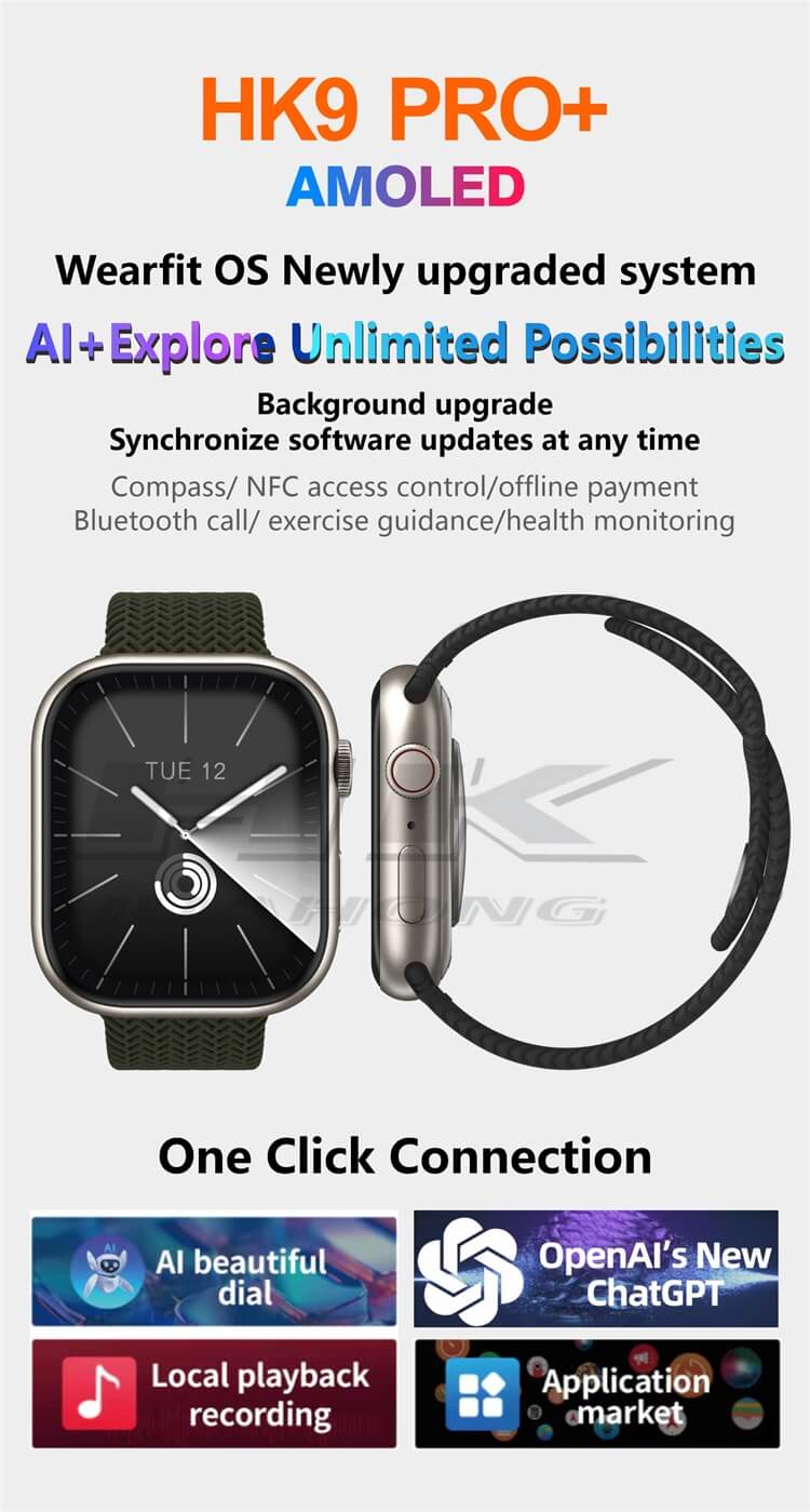 HK9 PRO+(Plus) Smartwatch AMOLED-Shenzhen Shengye Technology Co.,Ltd