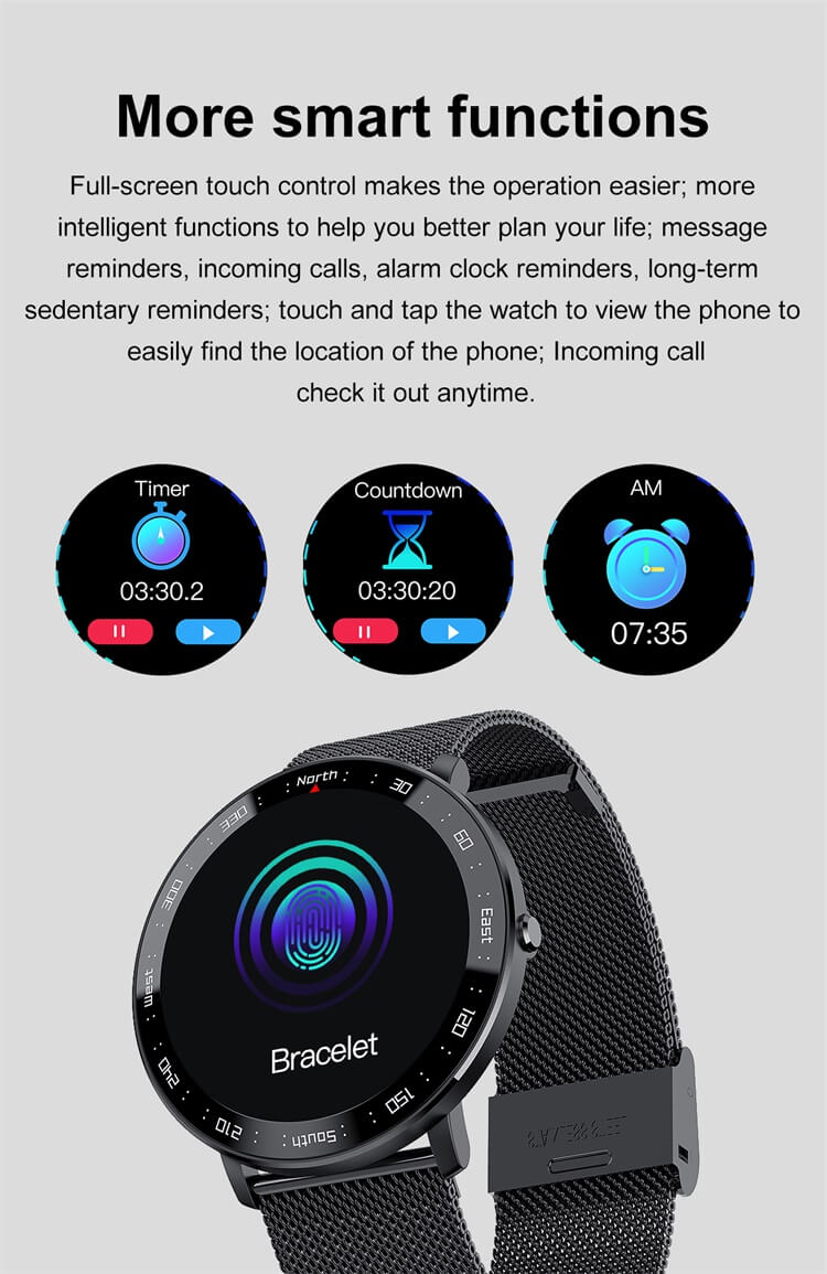 ZL03 Smartwatch Hareketsiz Hatırlatma BT IP67 Su Geçirmez Arama-Shenzhen Shengye Technology Co.,Ltd