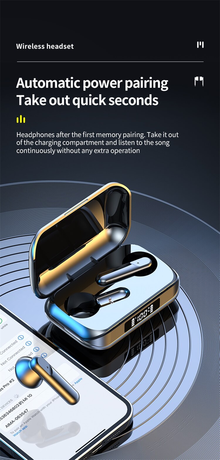 K70 Earphone HD Call HIFI Stereo Sound Long Endurance Automatic Power Pairing-Shenzhen Shengye Technology Co. Ltd