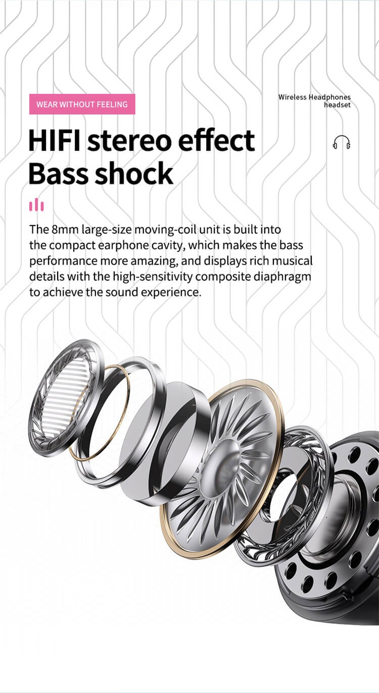TM60 Earphone Semi In Ear Design HIFI Stereo Effect 65ms Low Latency-Shenzhen Shengye Technology Co. Ltd