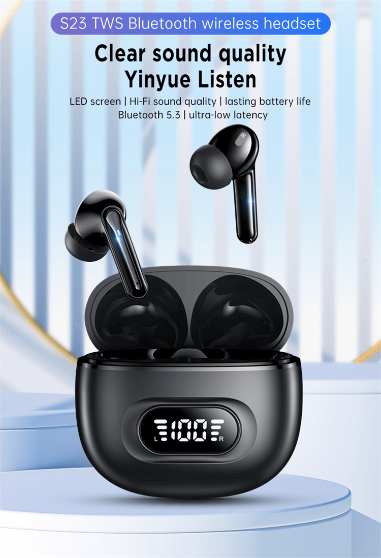 S23 Earbuds LED Screen HIFI Sound Quality 320mAh Battery-Shenzhen Shengye Technology Co. Ltd