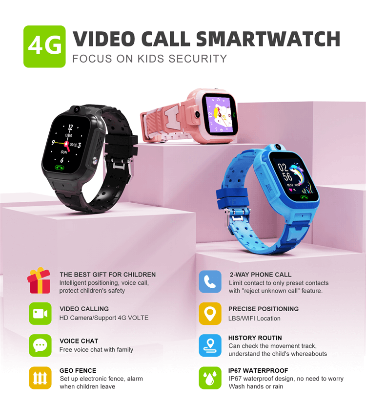 LT37E Kid Smartwatch 4G Tarjeta Sim Cámara HD Llamadas Voide Ubicación en tiempo real-Shenzhen Shengye Technology Co., Ltd