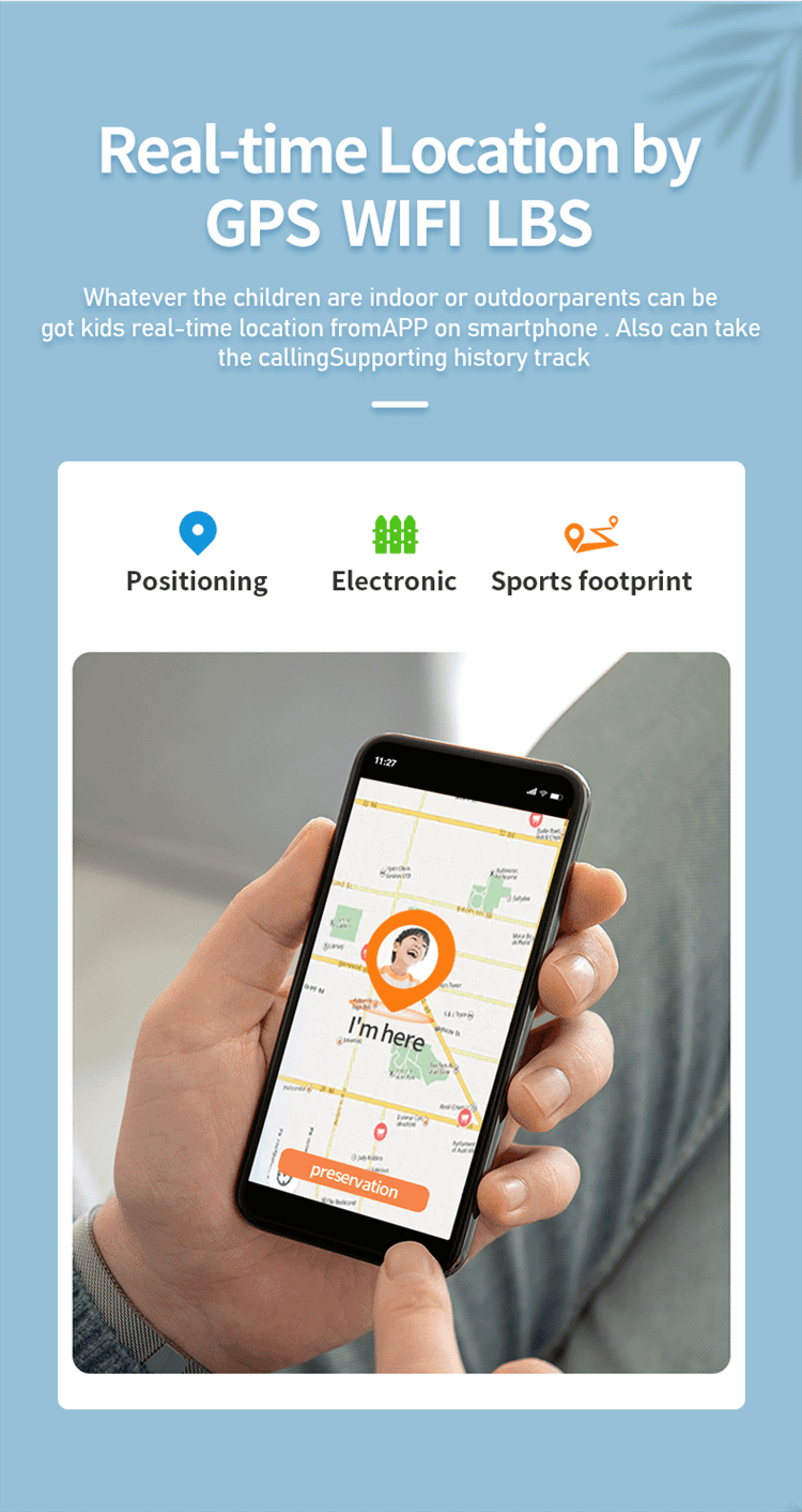 DF91 Kid Smartwatch HD Video Calling GPS+WIFI+LBS Position Geo Fence-Shenzhen Shengye Technology Co.,Ltd