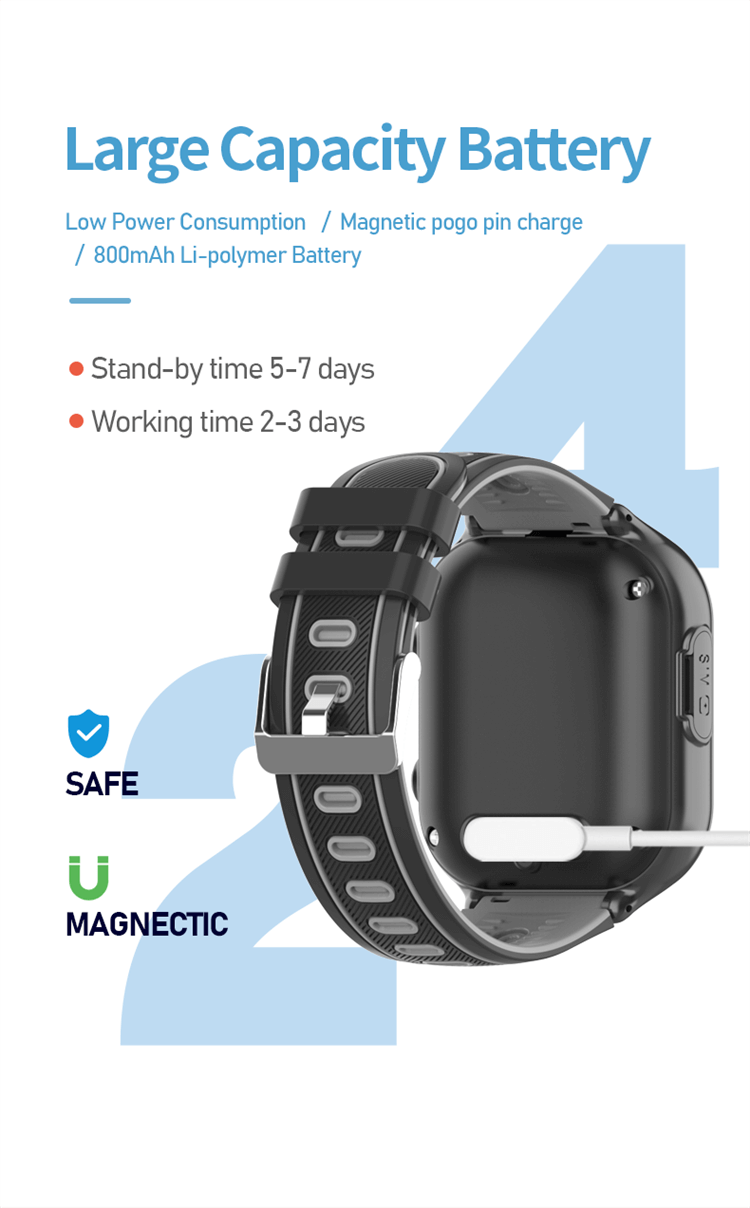 DF91 Smartwatch per bambini Videochiamate HD GPS+WIFI+LBS Posizione Geo Fence-Shenzhen Shengye Technology Co., Ltd