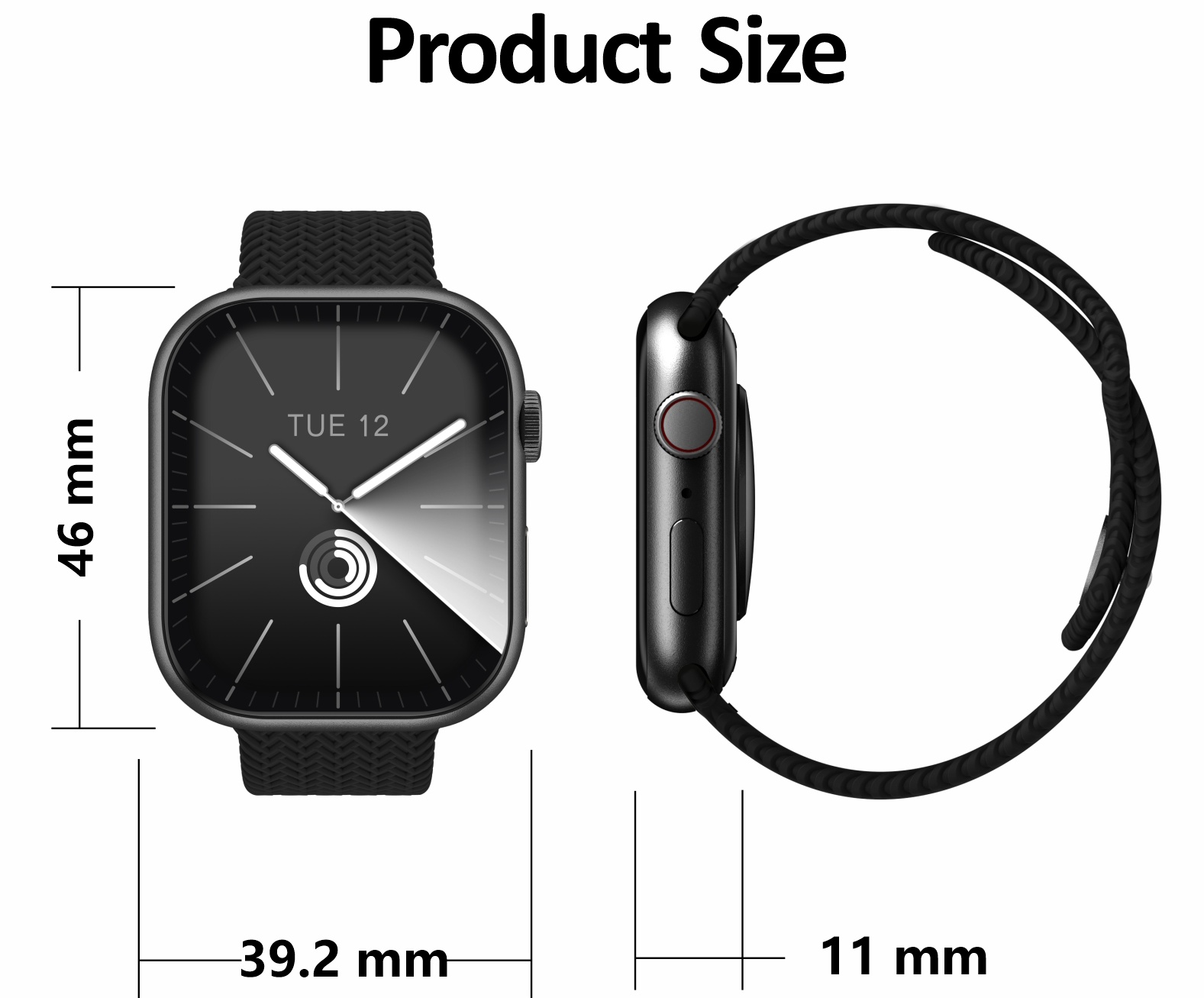 HK9 PRO+ Watch Size