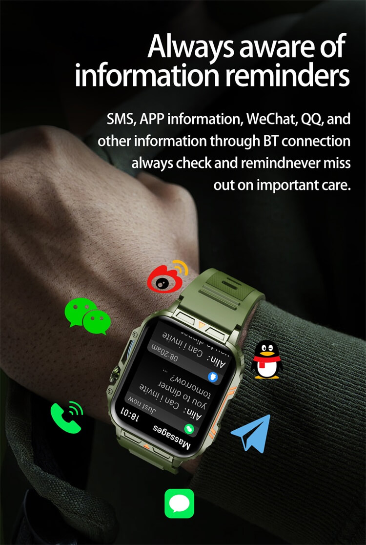 D05 Smartwatch AI Voice Assistant Monitoramento de saúde IP68 à prova d'água-Shenzhen Shengye Technology Co., Ltd