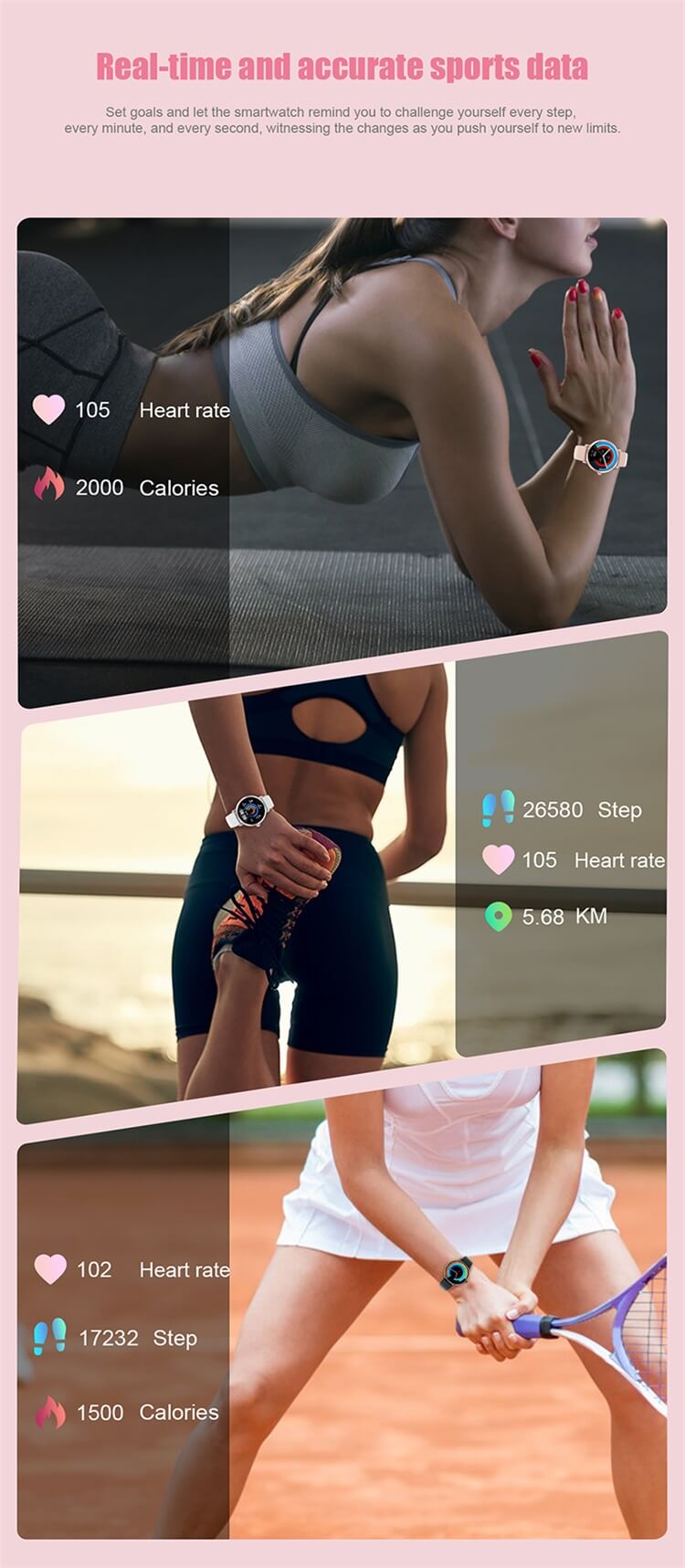 DTS AMOLED Femmes Smartwatch Musique Télécommande Rappel de Cycle Menstruel-Shenzhen Shengye Technology Co., Ltd