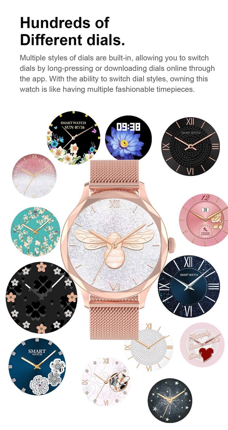 DTS Diamond AMOLED Smartwatch Alipay Pago Asistente femenino Monitoreo de salud-Shenzhen Shengye Technology Co., Ltd