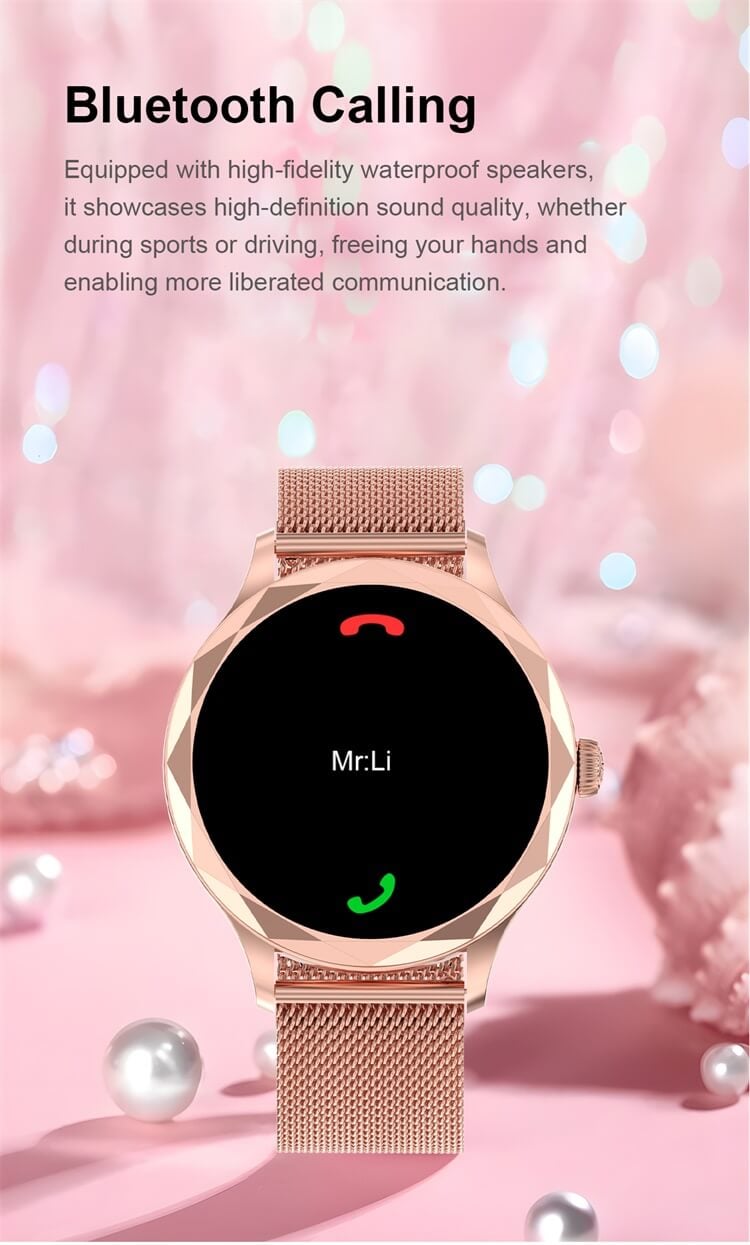 DTS Diamond AMOLED Smartwatch Alipay Payment Female Assistant Health Monitoring-Shenzhen Shengye Technology Co.,Ltd