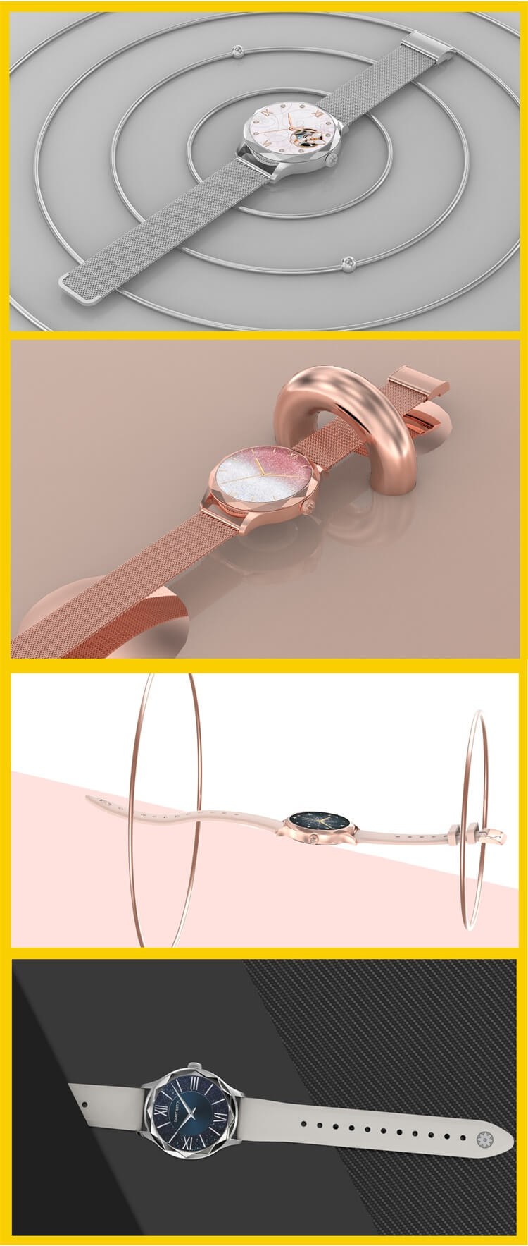 DTS Diamond AMOLED Smartwatch Alipay Payment Female Assistant Health Monitoring-Shenzhen Shengye Technology Co.,Ltd