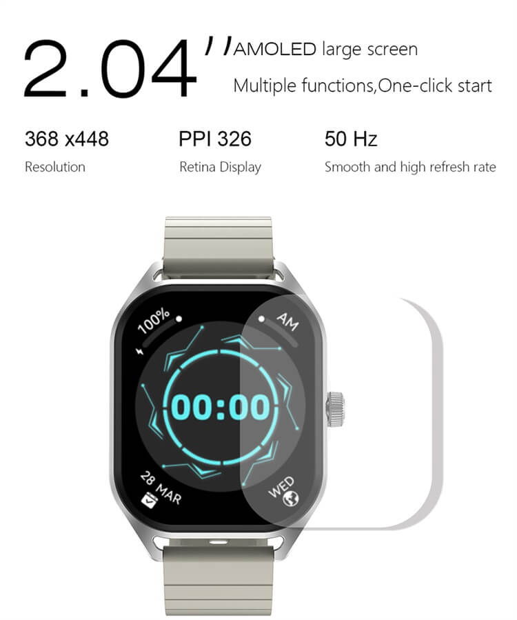 DT99 AMOLED Smartwatch GPS Pistas deportivas Asistente femenino Entrenamiento de respiración-Shenzhen Shengye Technology Co., Ltd