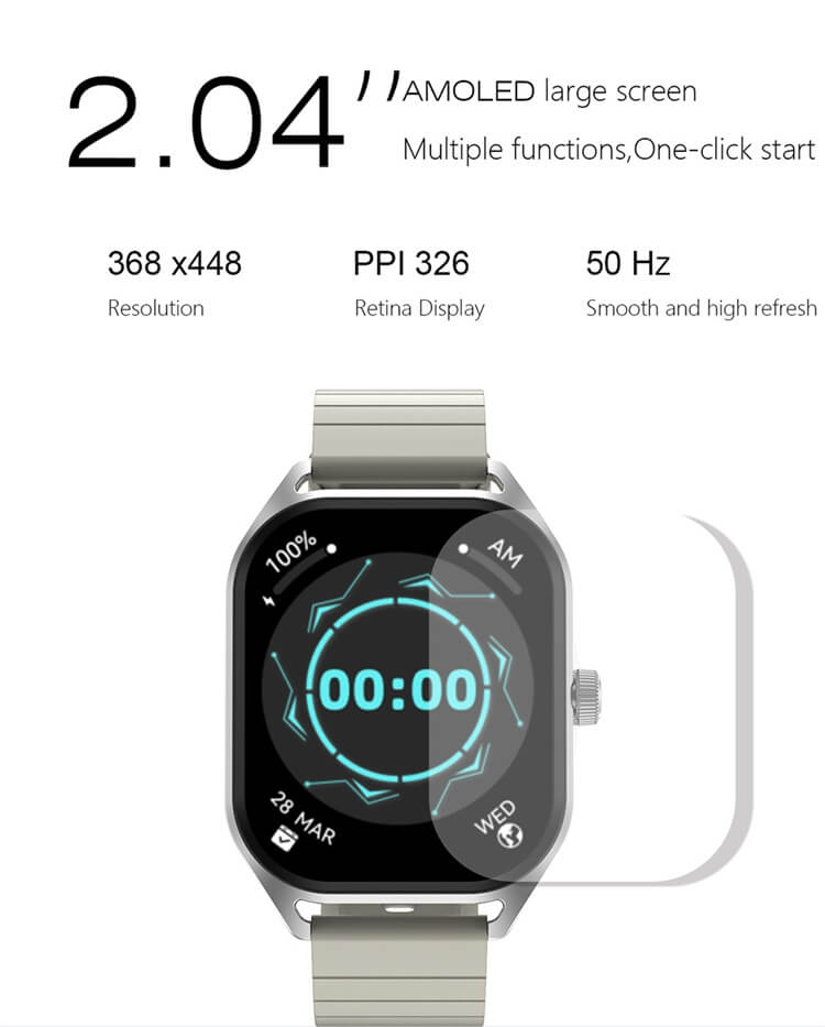 DT99 AMOLED Smartwatch GPS Pistas deportivas Asistente femenino Entrenamiento de respiración-Shenzhen Shengye Technology Co., Ltd