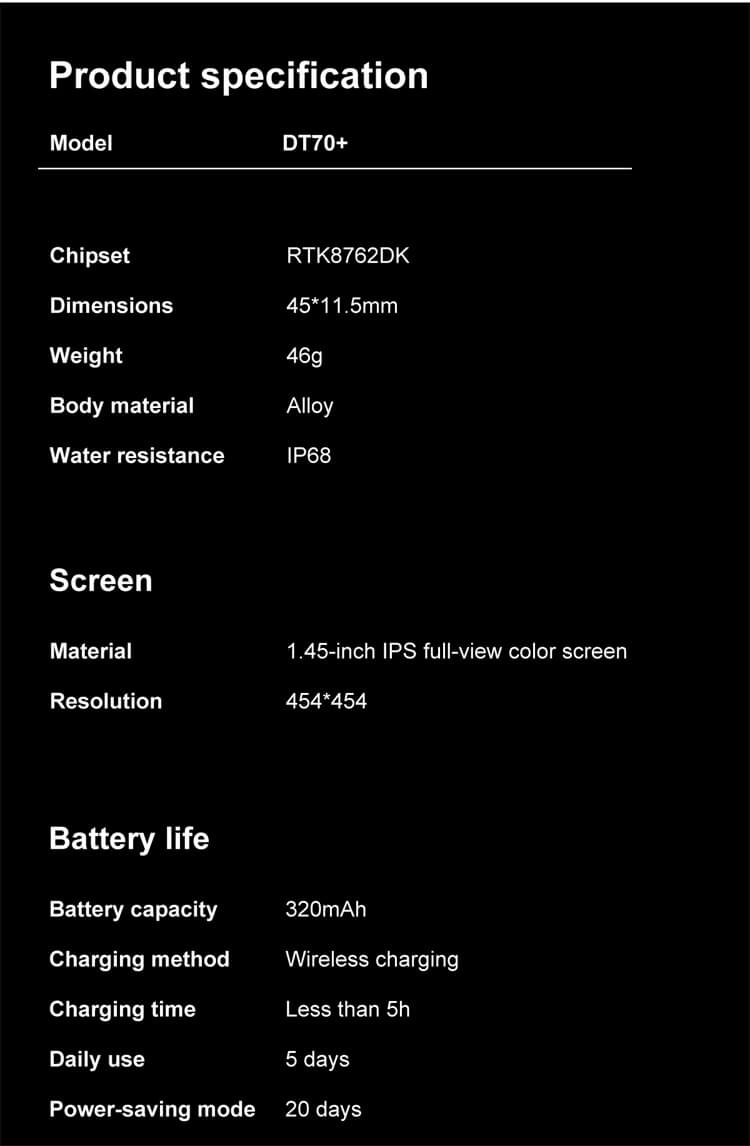 DT70+ okosóra GPS nyomkövető NFC hozzáférés-vezérlés IP68 Vízálló-Shenzhen Shengye Technology Co., Ltd.