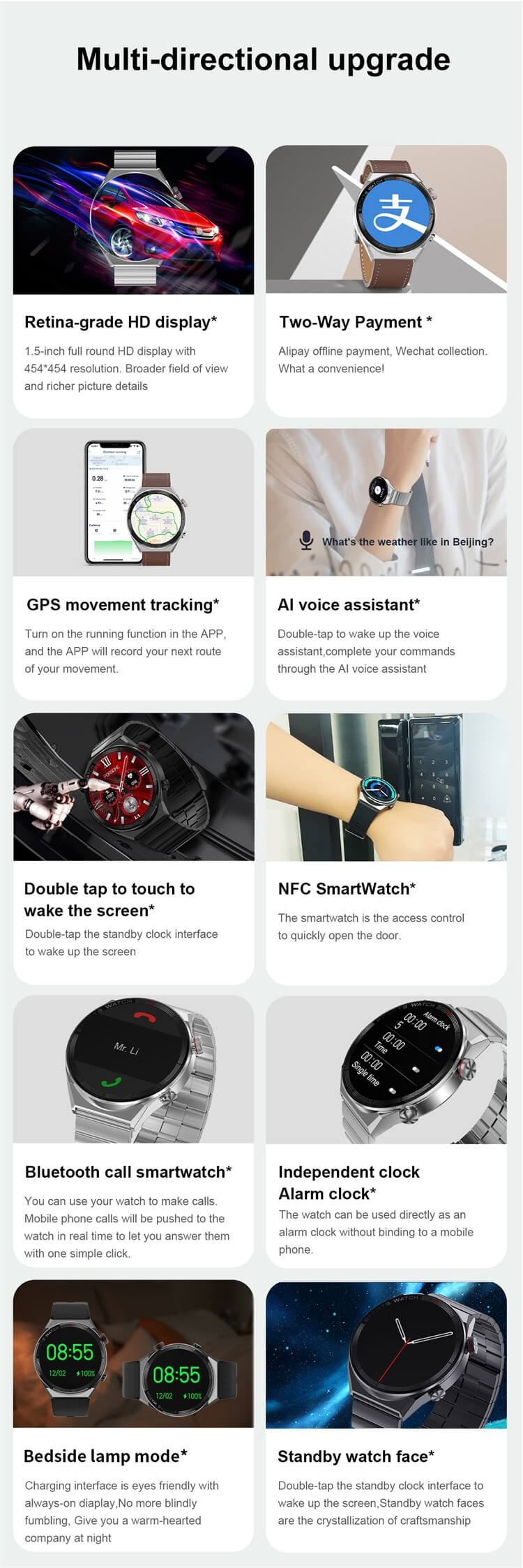 DT3 Mate smartwatch PPG+ECG NFC Access Key AI Voice Assistant-เซินเจิ้น Shengye Technology Co.,Ltd