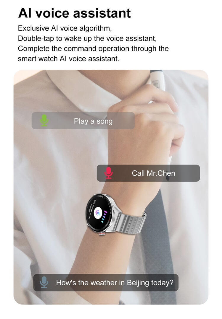 DT3 Mate Smartwatch PPG + ECG Clé d'accès NFC Assistant vocal AI-Shenzhen Shengye Technology Co., Ltd