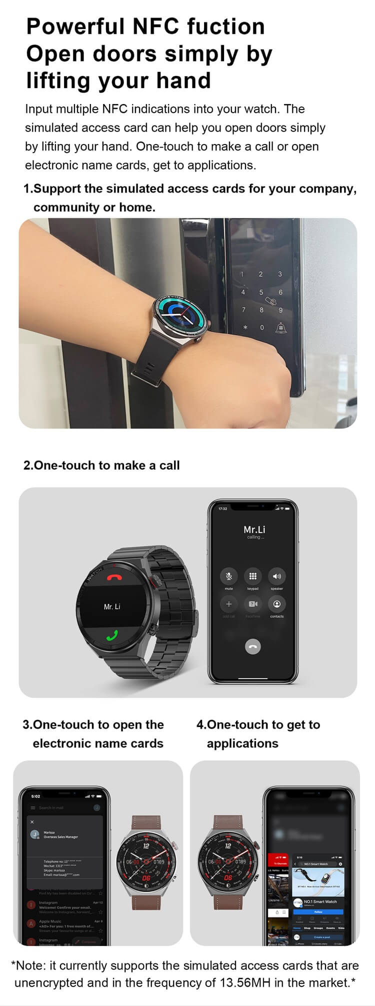 DT3 Mate Smartwatch PPG + ECG Clé d'accès NFC Assistant vocal AI-Shenzhen Shengye Technology Co., Ltd