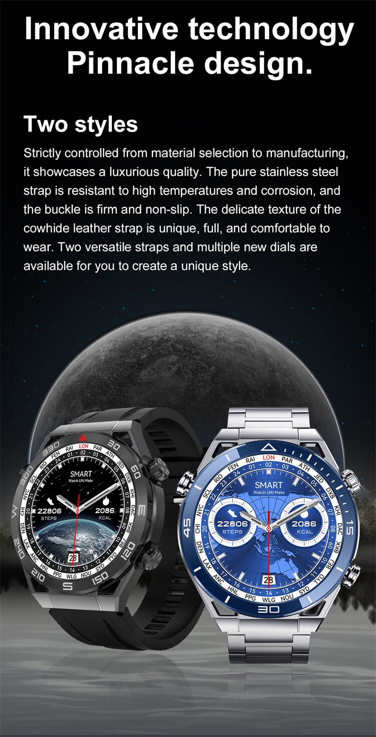 DT Ultramate Smartwatch Kompassmuster IP68 Wasserdicht PPG+EKG-Shenzhen Shengye Technology Co.,Ltd