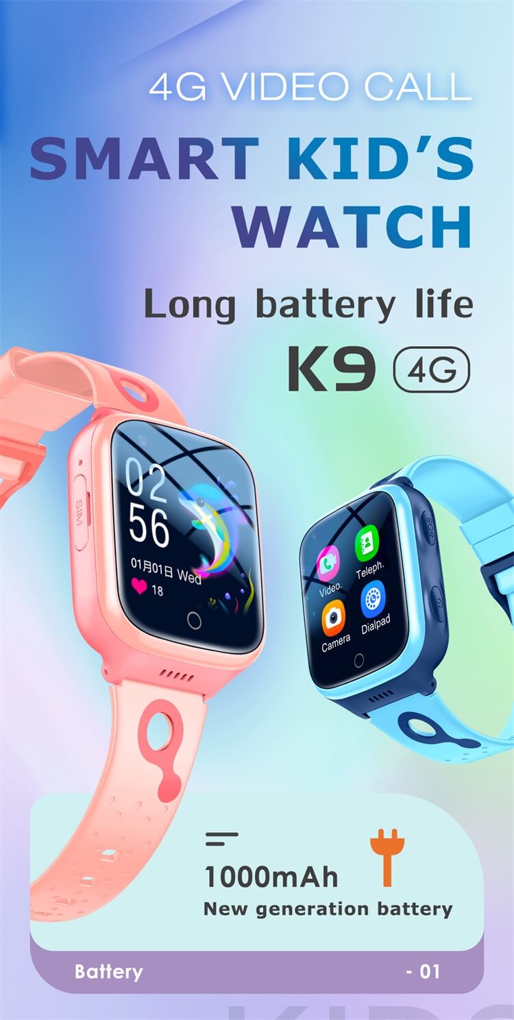 K9 Kid 4G Tarjeta Sim Smartwatch Cámara HD Video Chat Emergencia SOS-Shenzhen Shengye Technology Co.,Ltd