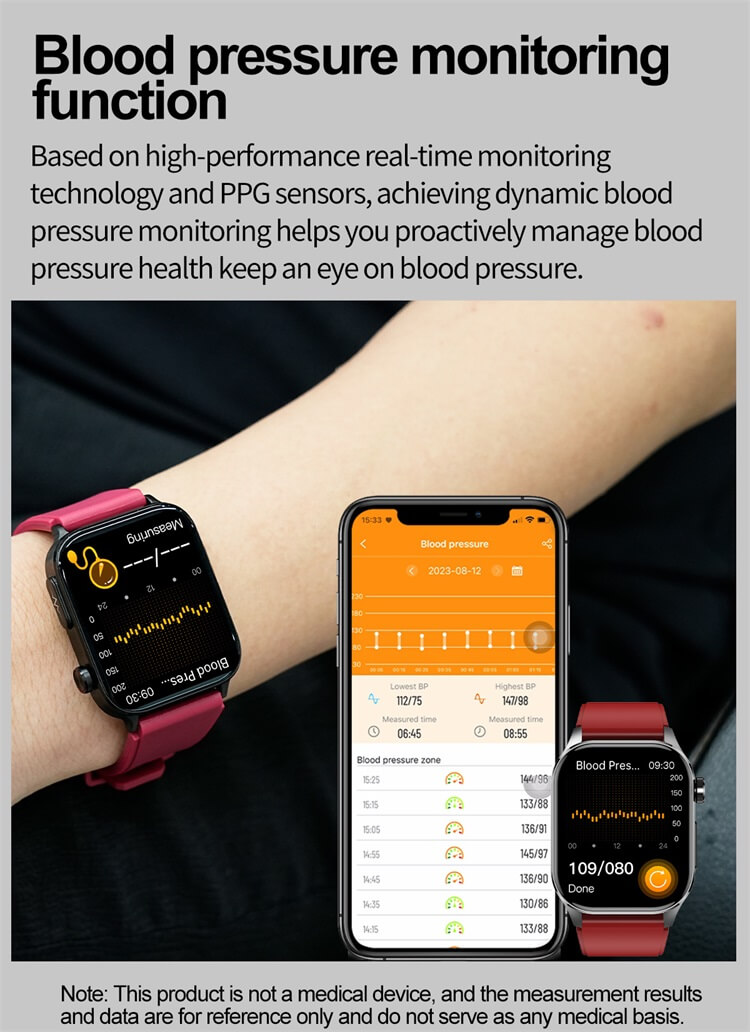 ET580 AMOLED Smartwatch EKG Elektrokardiogram AI Diagnoza medyczna IP68 Wodoodporny-Shenzhen Shengye Technology Co., Ltd