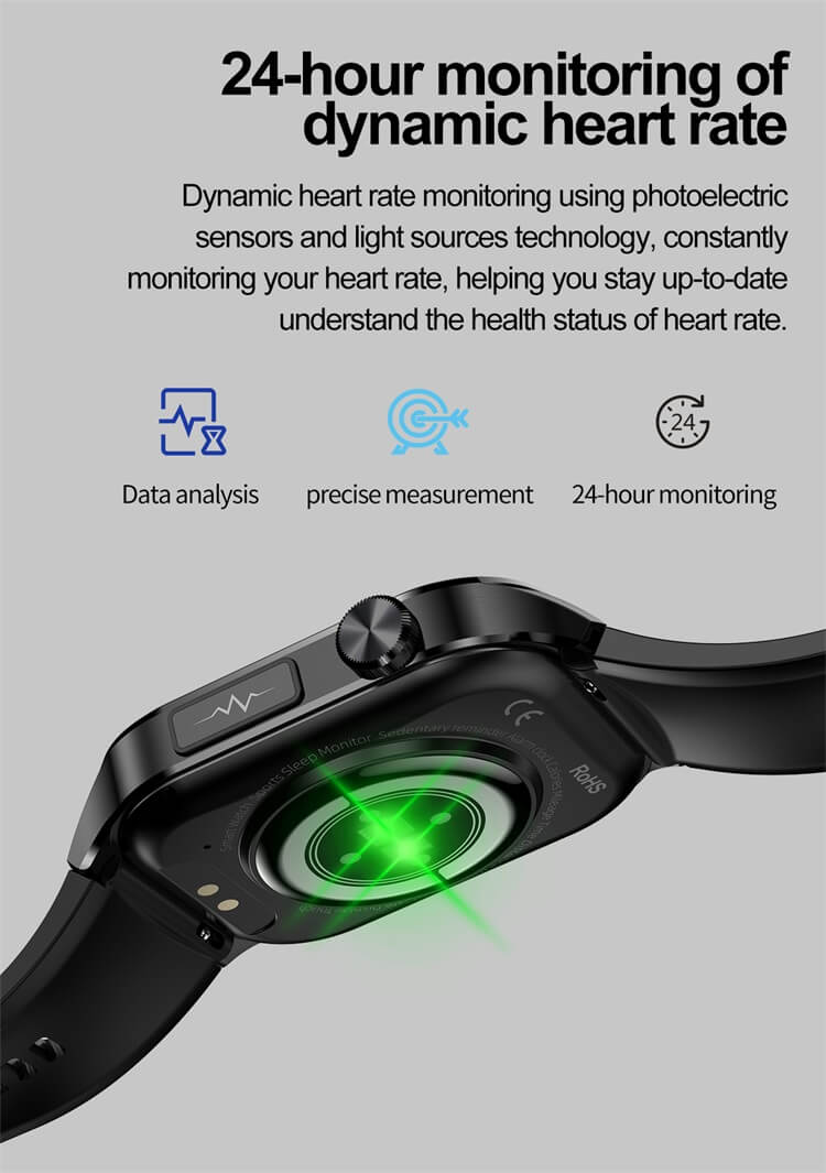 ET580 AMOLED Smartwatch ECG Electrocardiogram AI Medical Diagnosis IP68 Waterproof-Shenzhen Shengye Technology Co.,Ltd
