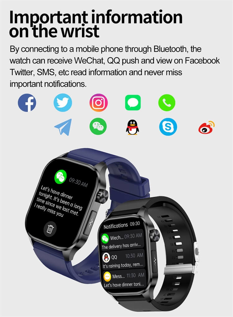 ET580 AMOLED Smartwatch ECG Ηλεκτροκαρδιογράφημα AI Medical Diagnosis IP68 Waterproof-Shenzhen Shengye Technology Co.,Ltd