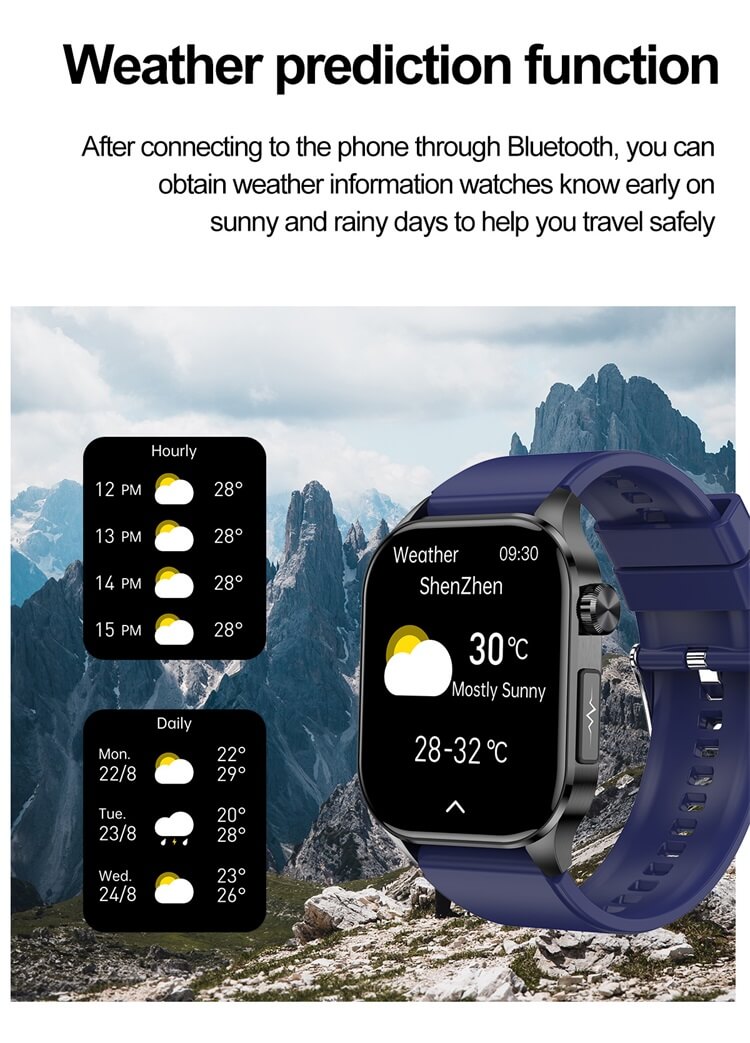 ET580 AMOLED Smartwatch ECG Ηλεκτροκαρδιογράφημα AI Medical Diagnosis IP68 Waterproof-Shenzhen Shengye Technology Co.,Ltd