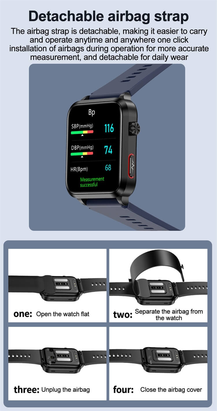 S11 Smartwatch TPU Ultra İnce Rahat Hava Yastığı Hava Pompası + Balon Tipi Doğru Kan Basıncı Testi-Shenzhen Shengye Technology Co.,Ltd