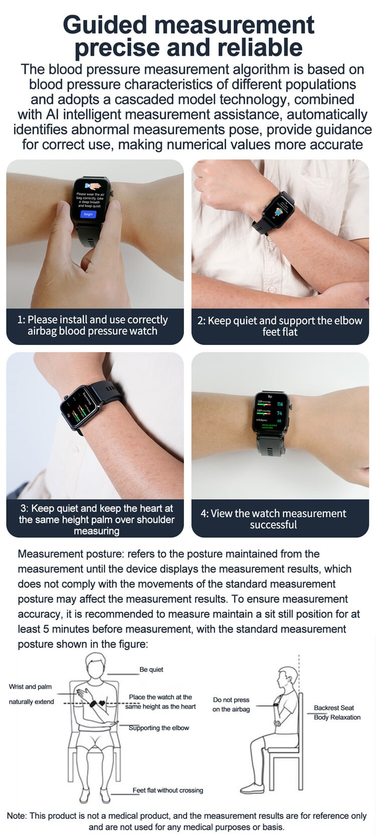 S11 Smartwatch TPU Ultra mince pompe à air confortable airbag + type de ballon test précis de la pression artérielle-Shenzhen Shengye Technology Co., Ltd