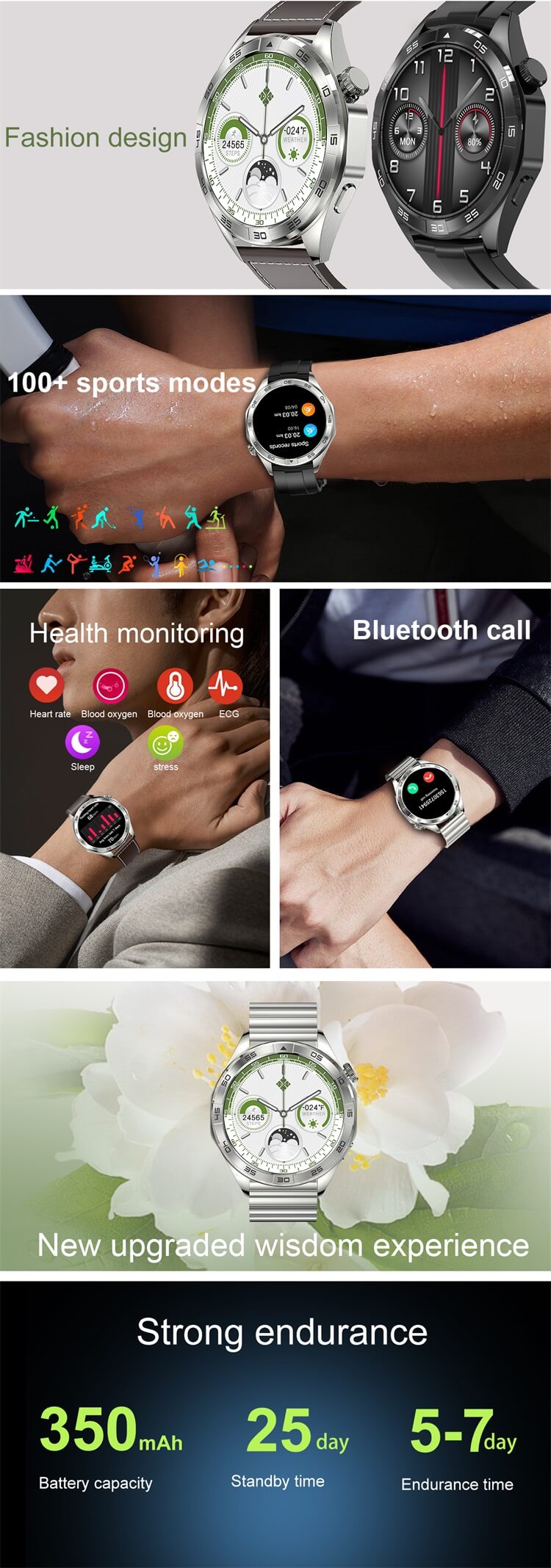 EX105 Smartwatch Monitoreo preciso de la salud Patrón de movimiento Llamada Bluetooth-Shenzhen Shengye Technology Co.,Ltd