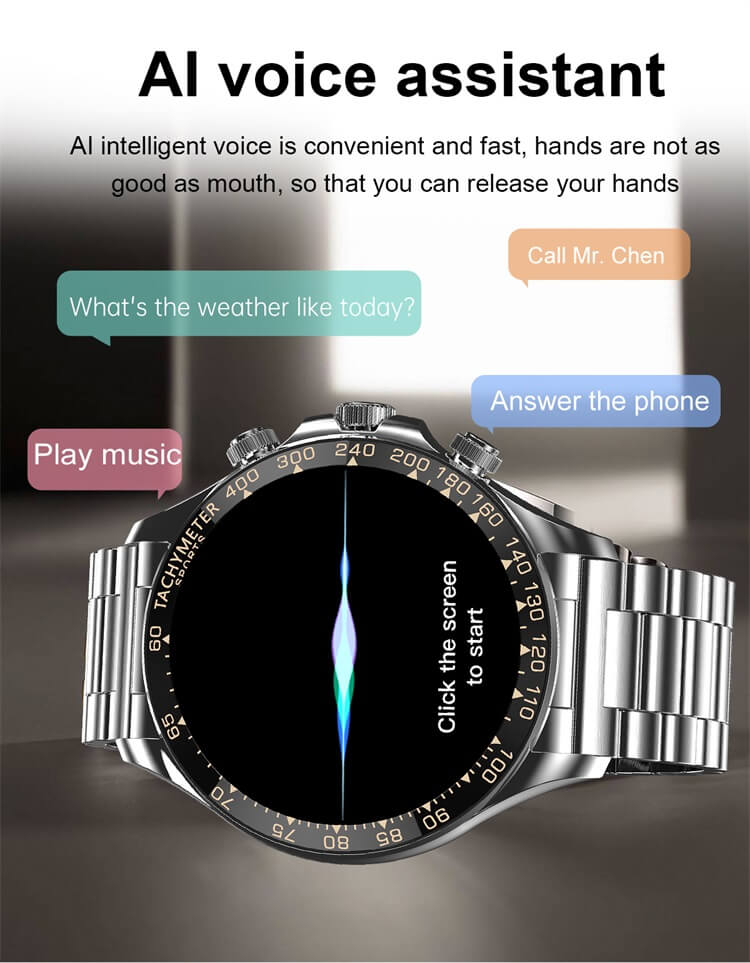 EX108 Smartwatch Dual Bluetooth Chip Call Assistente vocale AI Monitoraggio sanitario-Shenzhen Shengye Technology Co., Ltd