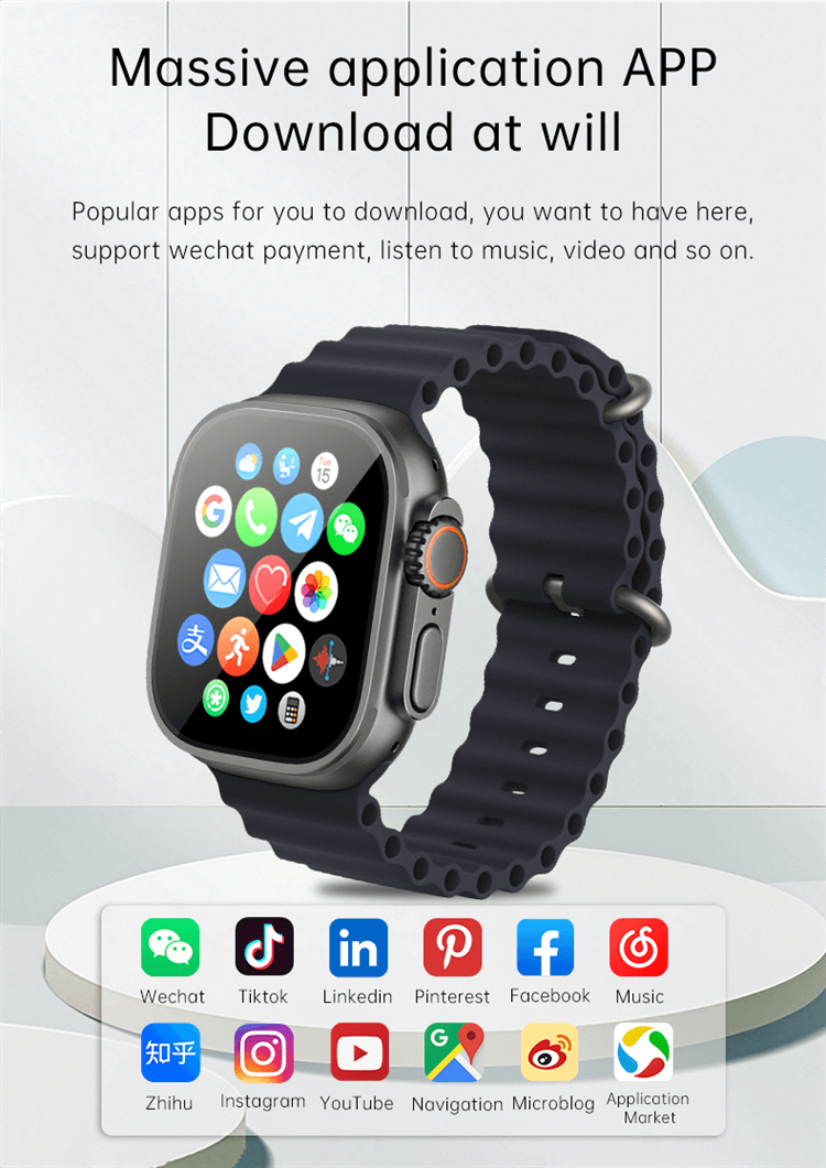 GS Ultra 4G Sim Card Android Watch Smartwatch High Definition Full Screen 2.13 Inches AMOLED-Shenzhen Shengye Technology Co. Ltd