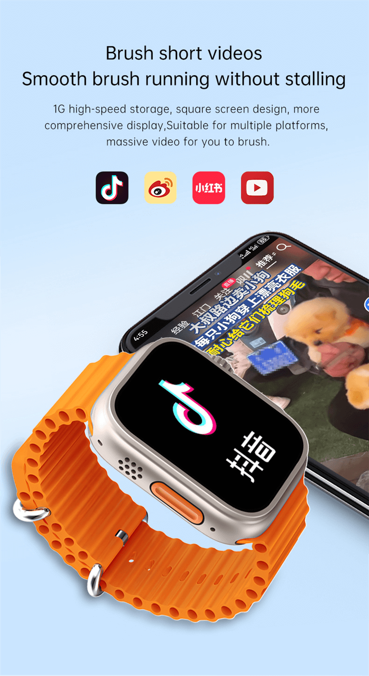 GS Ultra 4G Sim Card Android Watch ساعة ذكية عالية الوضوح شاشة كاملة 2.13 بوصة AMOLED-Shenzhen Shengye Technology Co.,Ltd